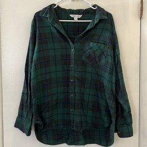 Women’s Old Navy Green Flannel size XL